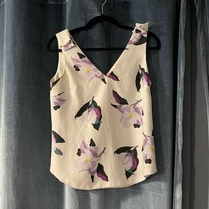 Banana Republic floral blouse tank